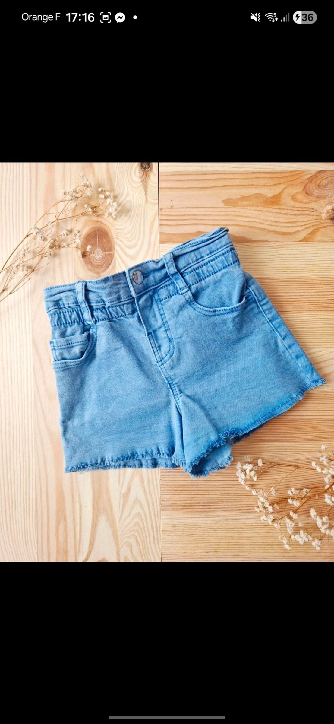 💙 Magnifique short en denim bleu layette – Zara Kids – esprit boheme chic ultra tendance
